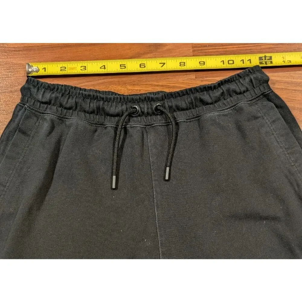 Vintage Nike Shorts Womens XS Black Embroidered Swoosh Cotton Y2K 90s Drawstring